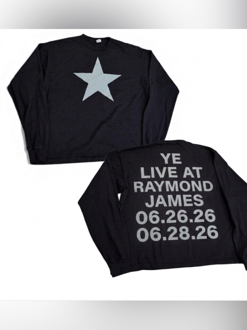 Ye Live at Raymond James Long Sleeve T shirt Street Vendor Merch